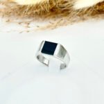 Chevalière Carre onix