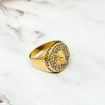 Chevalière Lion Strass