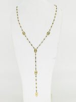 Collier pendentif en Y en perles