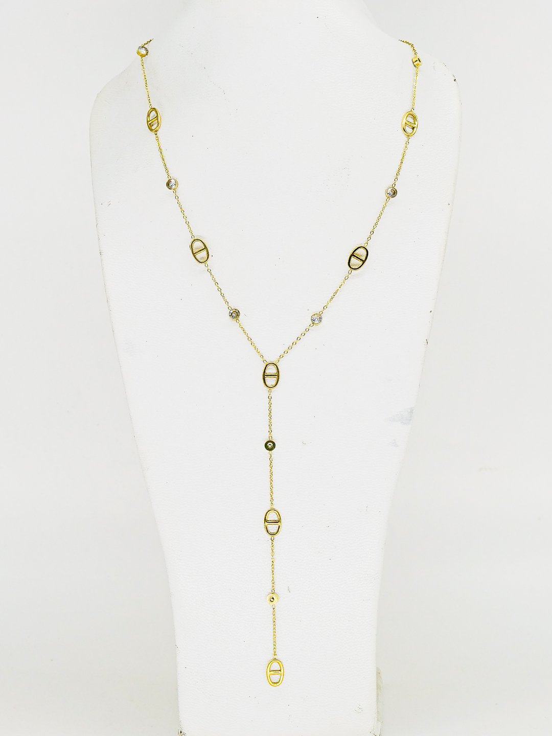 01006139 Collier pendentif en Y Strass – Image 1