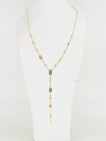 Collier en forme de Y strass