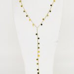 Collier pendentif ronde en Y