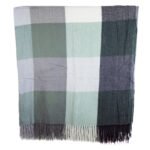 Écharpe à Carreaux  Vert Claire – Image 2