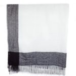 Écharpe à Carreaux Black et Noir – Image 2