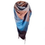 Écharpe à Carreaux  Demin Blue