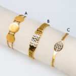 Bracelets Coq Feuille Acier Inoxydable