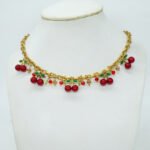 Collier Charms Cerises