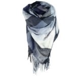 Écharpe à Carreaux Noir Blanc