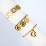 Bracelets Coq de Liberté Acier Pendentifs