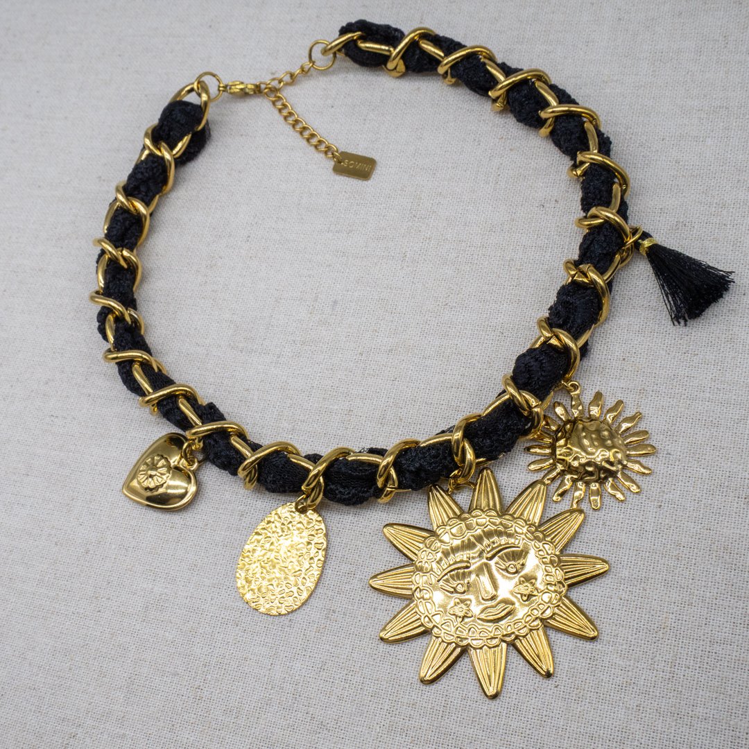 ICH0-35 Collier Charms Solei Bleu – Image 1