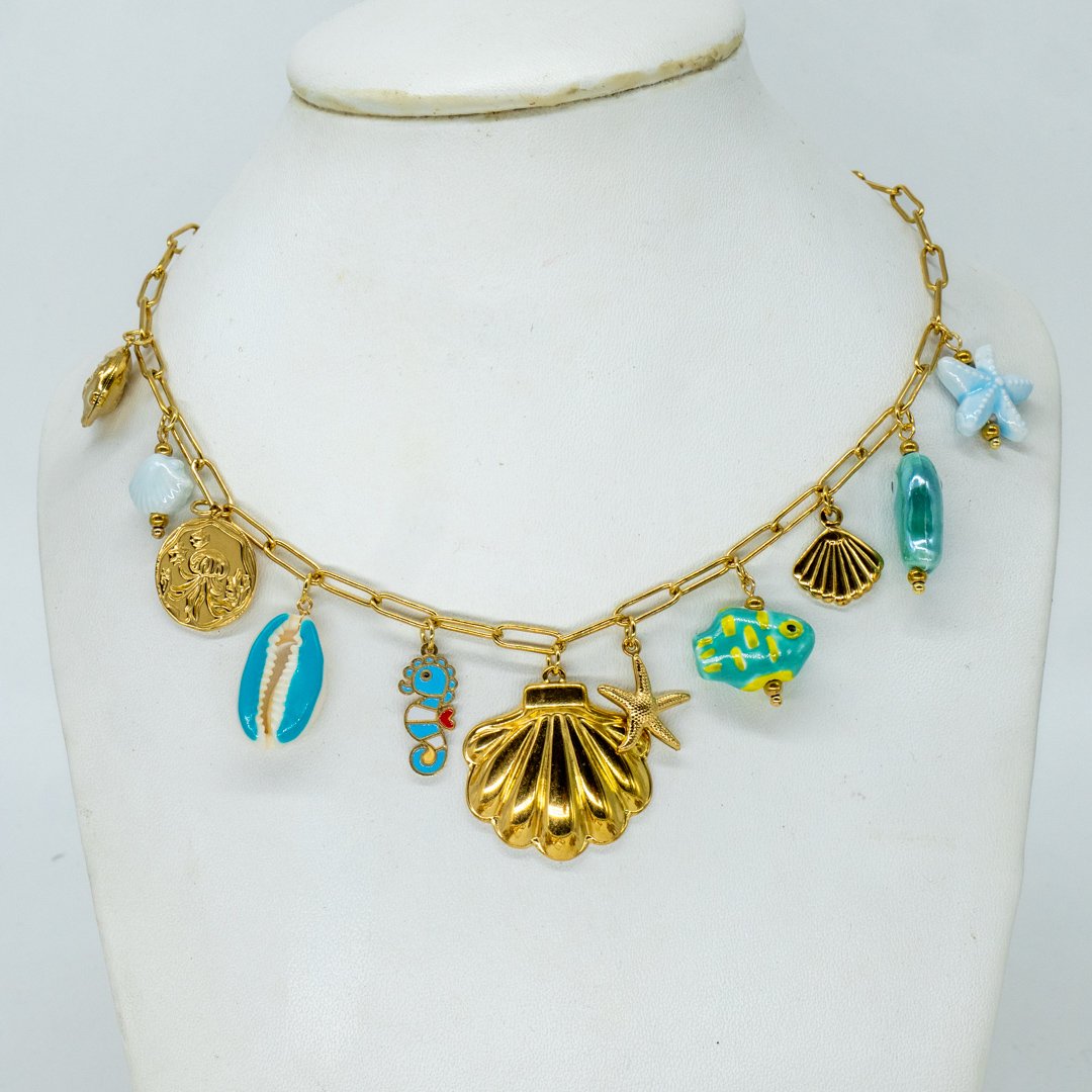 ICH0-5 Collier Charms Coquillages – Image 1