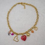 Collier Charms Coure Fraise – Image 2