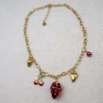 Collier Charms Fraise Grand – Image 2