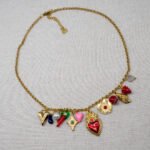 Collier Charms Coure rouge – Image 2