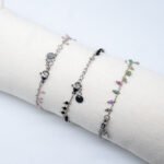 Bracelets Crystal Pendent Argenté – Image 3