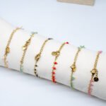 Bracelets Crystal Pendent Doré – Image 3