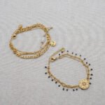 Bracelets Mulrti-Rangs Chaînes et Perles Résine