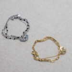 Bracelets Mulrti-Rangs Menottes Argente Doré