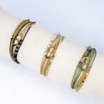 Bracelets Mulrti-Rangs Menottes Onix Quartz Agate