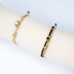 Bracelets Mulrti-Rangs Noir Blanc Crystal – Image 3
