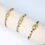 Bracelets Mulrti-Rangs Menottes Rubis Malachite Onix