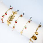 Bracelets Pendentifs Cerices fraises – Image 2