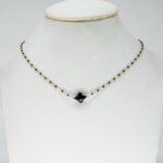 Colliers Chaìne Perles Résine Trefle