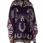 Poncho en Alpaga Chevaux Au Galpes et ferrure