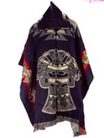 Poncho Alpaga en motif Andes