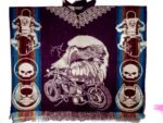 Poncho Alpaga en motif Motard Aigle – Image 4