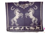 Poncho en Alpaga Chevaux Au Galpes et ferrure – Image 4