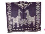 Poncho Alpaga en Motif Lama – Image 2