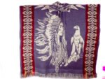 Poncho Alpaga en Motif Amérindienne Aigle – Image 2