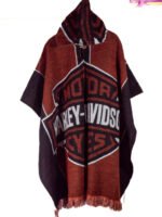 Poncho en Motif Motard H-D