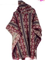 Poncho en Alpaga Geometrique – Image 3