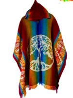 Poncho en Motif Abre de Vie