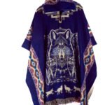 Poncho en Capteur de Rêve et Tête Loup