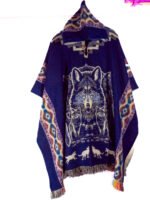 Poncho en Capteur de Rêve et Tête Loup